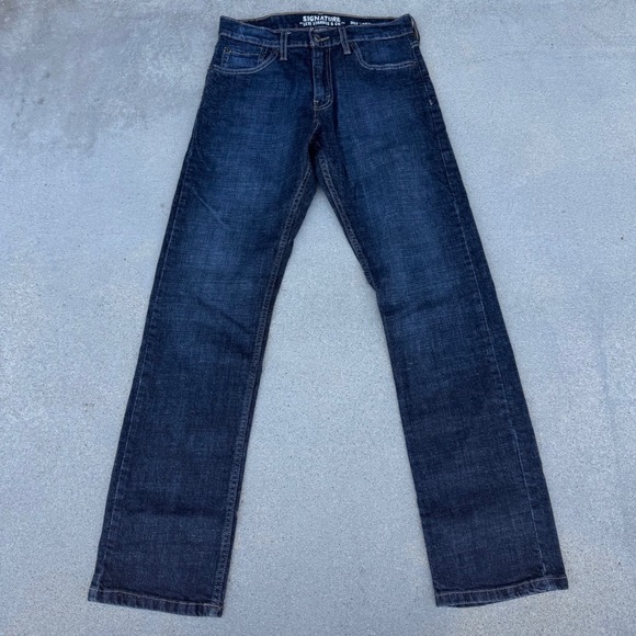 Signature by Levi Strauss & Co. Other - Signature by Levi Strauss Co Men S51 Straight Leg Dark Wash Jeans‎ 30x32 Indigo